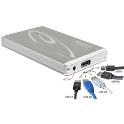 Boîtier externe 2.5" SATA multiport USB 10Gb eSata