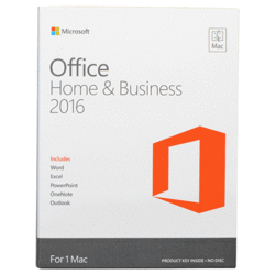 Microsoft® Office Mac Home and Business 2016 ESD