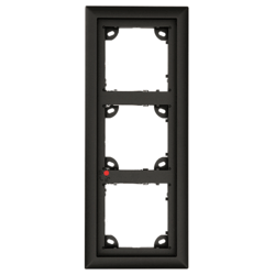 Cadre platine 3 modules pour T24/T25 Noir