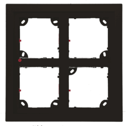 Cadre platine Quad 4 modules pour T24/T25 noir