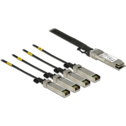 Câble Twinaxe QSFP+ mâle vers 4 x SFP+ mâle 3m