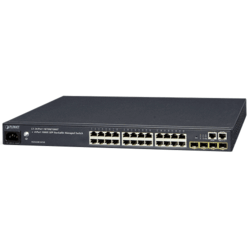 Switch 19" 24 Giga + 4 SFP L3 stackable