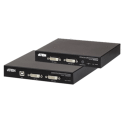 KVM extender USB dual DVI USB2.0 150m max HDBaseT2