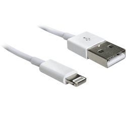 Câble USB 2.0 Iphone 5/6/7 lightning blanc 1,5