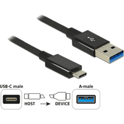 Câble USB SuperSpeed 3.1 Type C / A M 1m