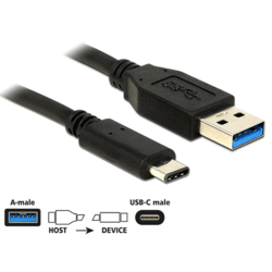 Câble USB SuperSpeed 3.2 A M > Type C 1m