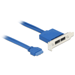 Adaptateur slot 19 pts USB 3.1 2x Type C