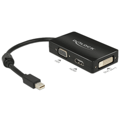 Adaptateur Mini Displayport 1.1 > VGA/HDMI/DVI