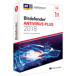 Bitdefender Antivirus Plus 2018 1 an 1 PC