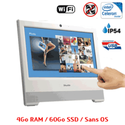 PC POS tactile blanc 4Go - 120 Go SSD sans OS