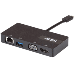 Mini dosckstation USB type C 1 USB 2 vidéo RJ45