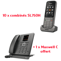 Bundle 10 DECT SL750H + Maxwell C offert