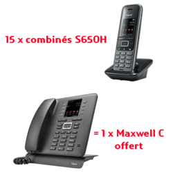 Bundle 15 DECT S650H + Maxwell C offert