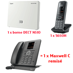 Bundle PBX N510 + 1 S650H + Maxwell C remisé