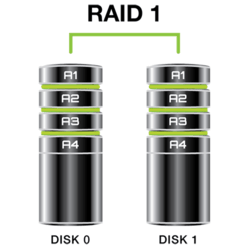 Système de disques SSD "miroir" montés en RAID 1