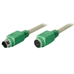 Câble Mini Din 6 vert full pin M/F 1.8m PC98