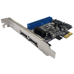 Carte Sata III PCI Express 2 ports int./ext. + ATA
