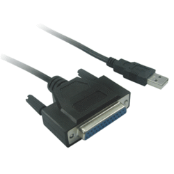 Adaptateur USB parallèle 1 port DB25 Femelle 0.8m