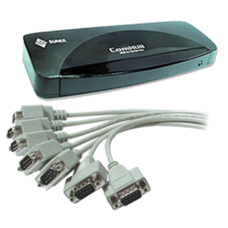 Adaptateur USB série RS232 7 ports DB9 Mâle