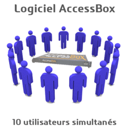 Logiciel AccessBox pour 10 accès Internet simult.